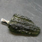 Moldavite Tektite Silver Pendant from Czech Republic - 1.4" - 3.3 Grams
