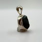 Grandidierite Natural Crystal Pendant Deep Blue Green Stone Silver Necklace Gift