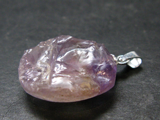 Stunning Natural Gem Ametrine Crystal Silver Pendant From Bolivia - 1.1" - 3.94 Grams
