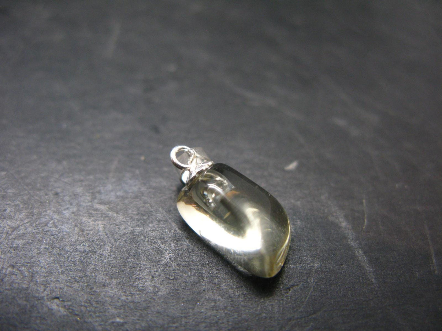 Bytownite Golden Labradorite Silver Pendant From Mexico - 0.8"