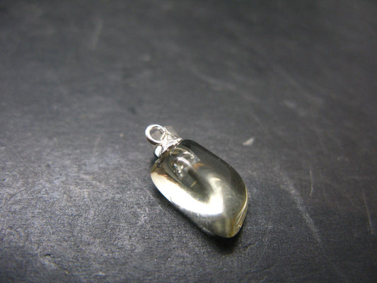 Bytownite Golden Labradorite Silver Pendant From Mexico - 0.8"