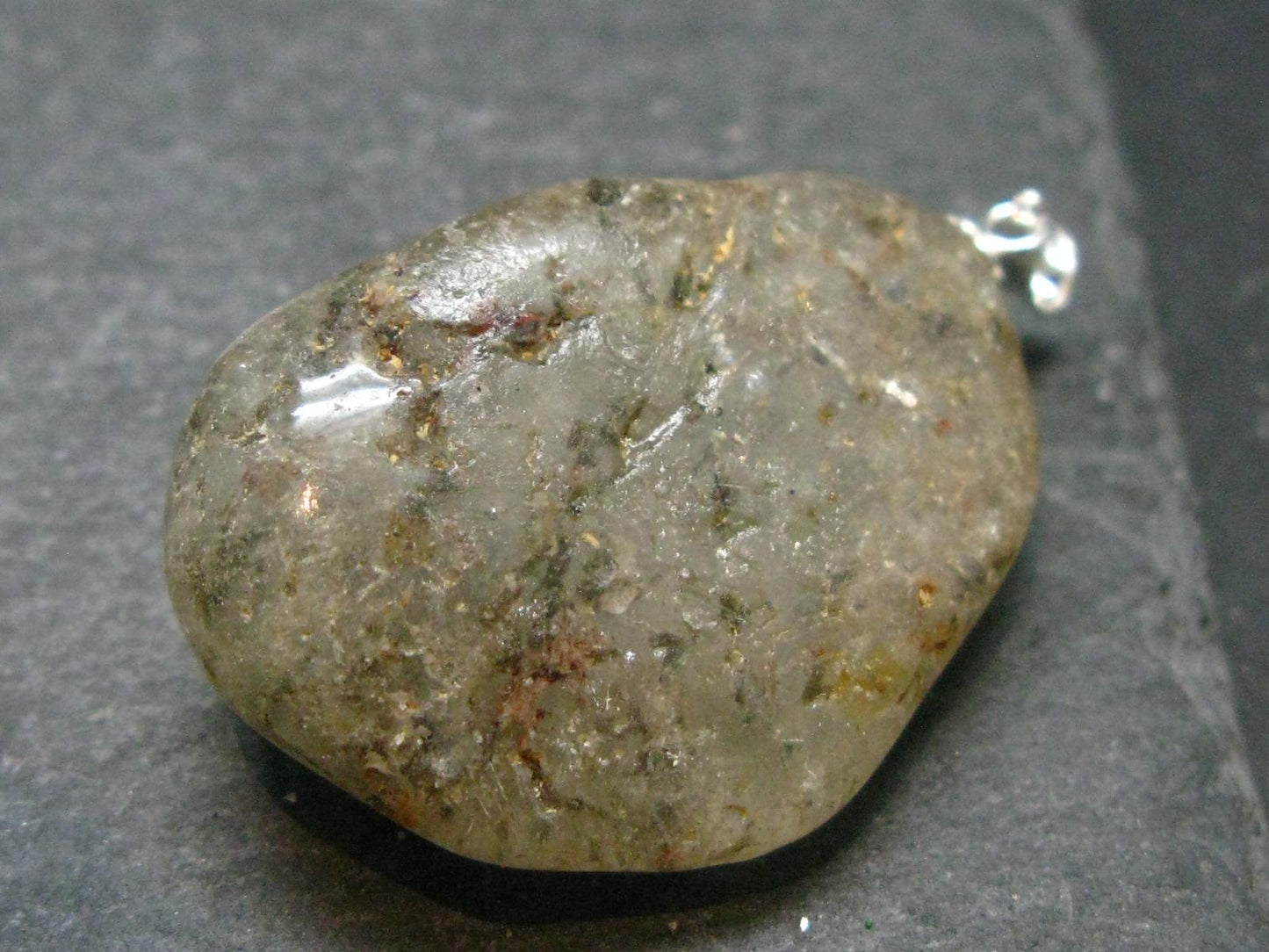 Rare Witches Finger Quartz Crystal Silver Pendant From Zambia - 1.6" - 14.58 Grams