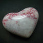 Large Cinnabar in Quartz Heart from Peru - 91.11 Grams - 2.4"