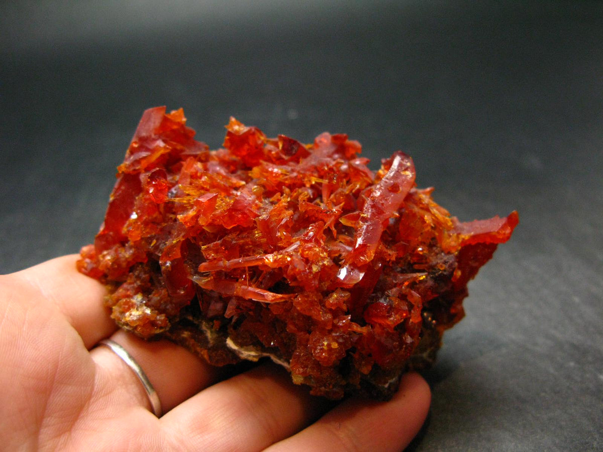 Stunning Fire Red Zincite Zinkite Cluster From Poland - 2.9" - 231.0 Grams