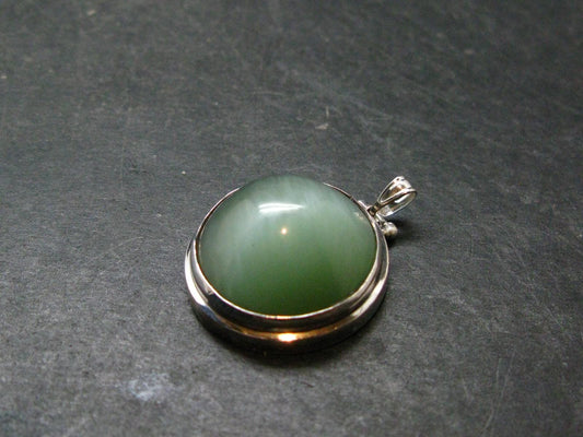 Nephrite Jade Cabochon Pendant From Canada - 1.2" - 11.42 Grams
