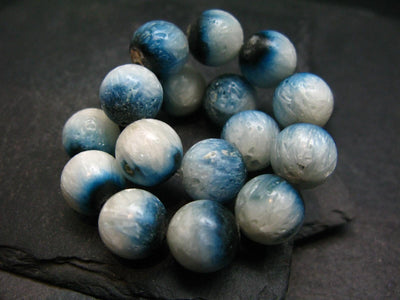 Blue Ice Glacierite Genuine Bracelet ~ 7 Inches ~ 12mm Round Beads