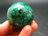 Amazing Rich Vivid Vibrant Green Malachite Sphere Ball From Congo - 1.5"