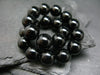 Black Spinel Genuine Bracelet ~ 7 Inches ~ 10mm Round Beads