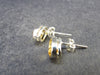 Stone of Success!! Natural Faceted Golden Yellow Citrine Sterling Silver Stud Earrings - 1.76 Grams