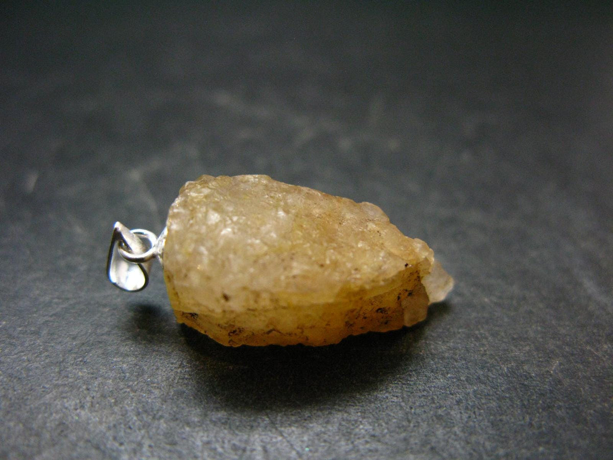 Phenakite Phenacite Crystal Silver Pendant From Nigeria - 1.1" - 3.66 Grams