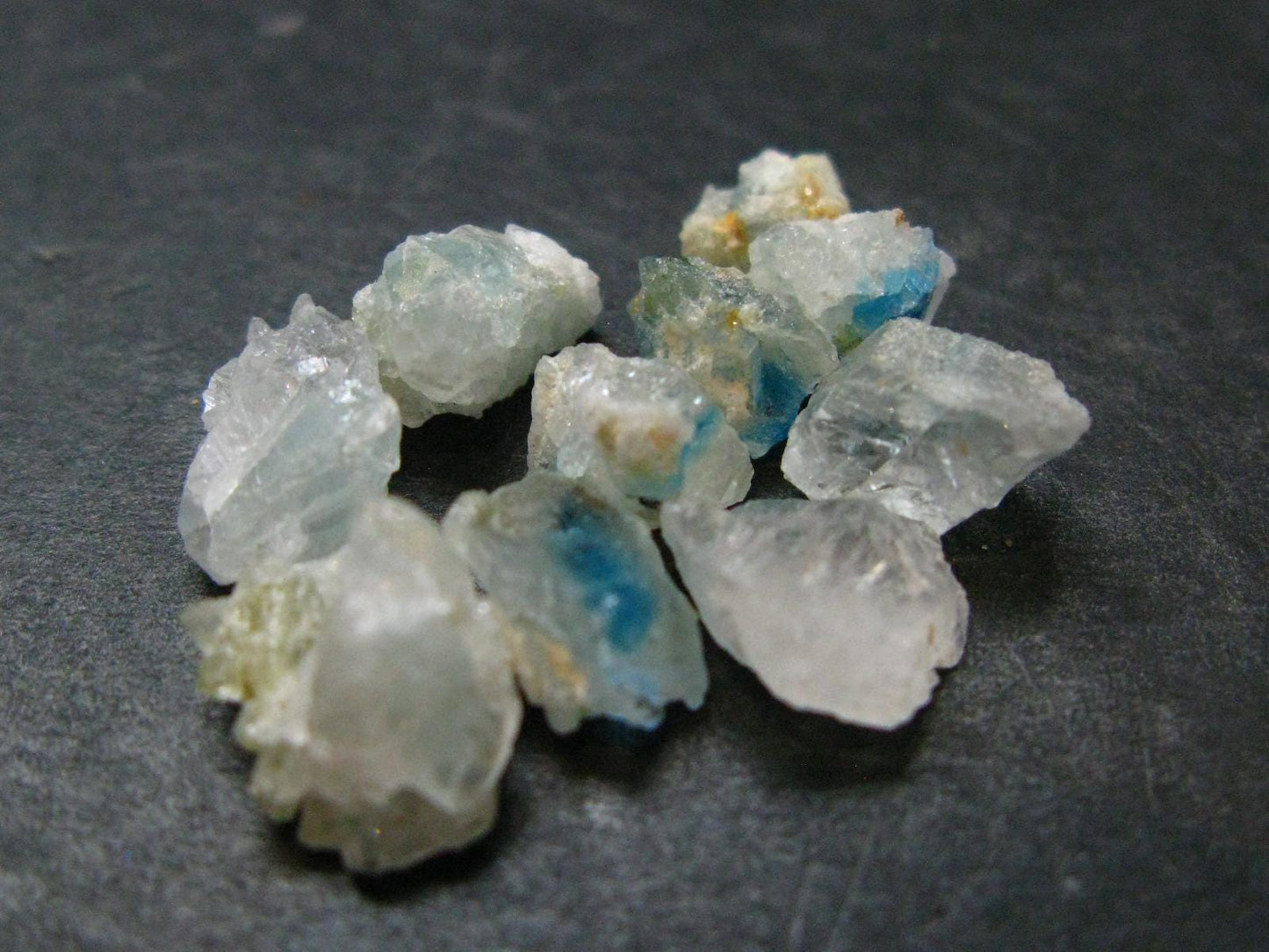 Lot of 10 Euclase Gem Crystal From Brazil - 17.65 Carats