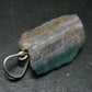 Rarest Paraiba Copper Blue Tourmaline Crystal Silver Pendant From Brazil - 1.2" - 3.01 Grams