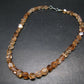 Extremely Rare Brown Champagne Topaz Necklace From Pakistan - 17" - 10mm Facetted Beads