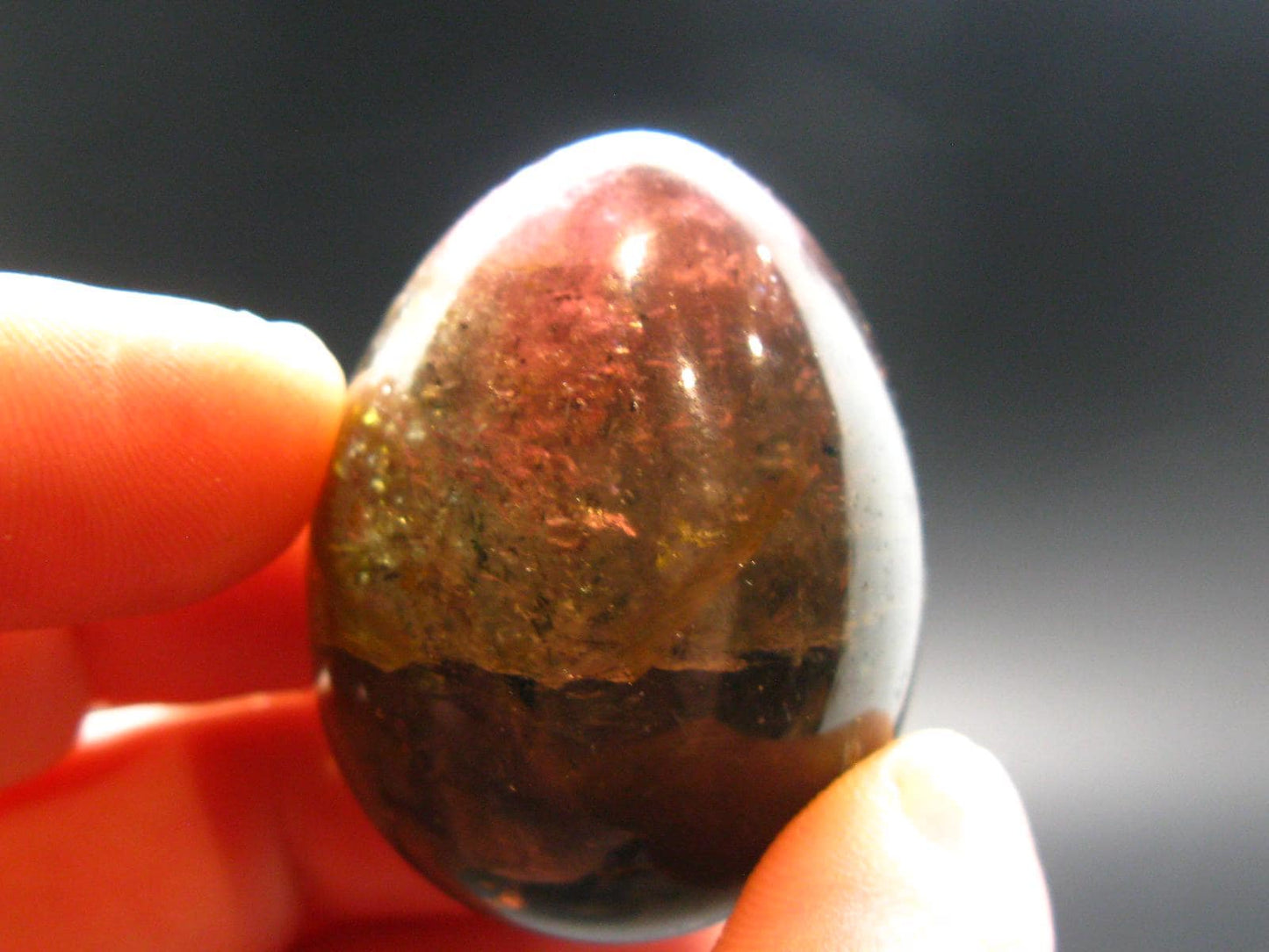 Watermelon Tourmaline Egg From Madagascar - 1.8" - 75.11 Grams