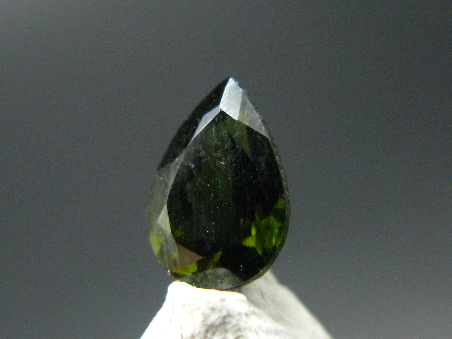 Green Zircon Cut Gem From Africa - 1.24 Carats