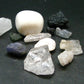 Synergy 12 Set Phenakite Moldavite Natrolite Petalite Danburite Tektite Scolecite Herderite Tanzanite Brookite 80.35 Gr
