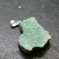 Extremely Rare Natural Maw Sit Sit Crystal Silver Pendant from Myanmar - 1.2" - 4.25 Grams
