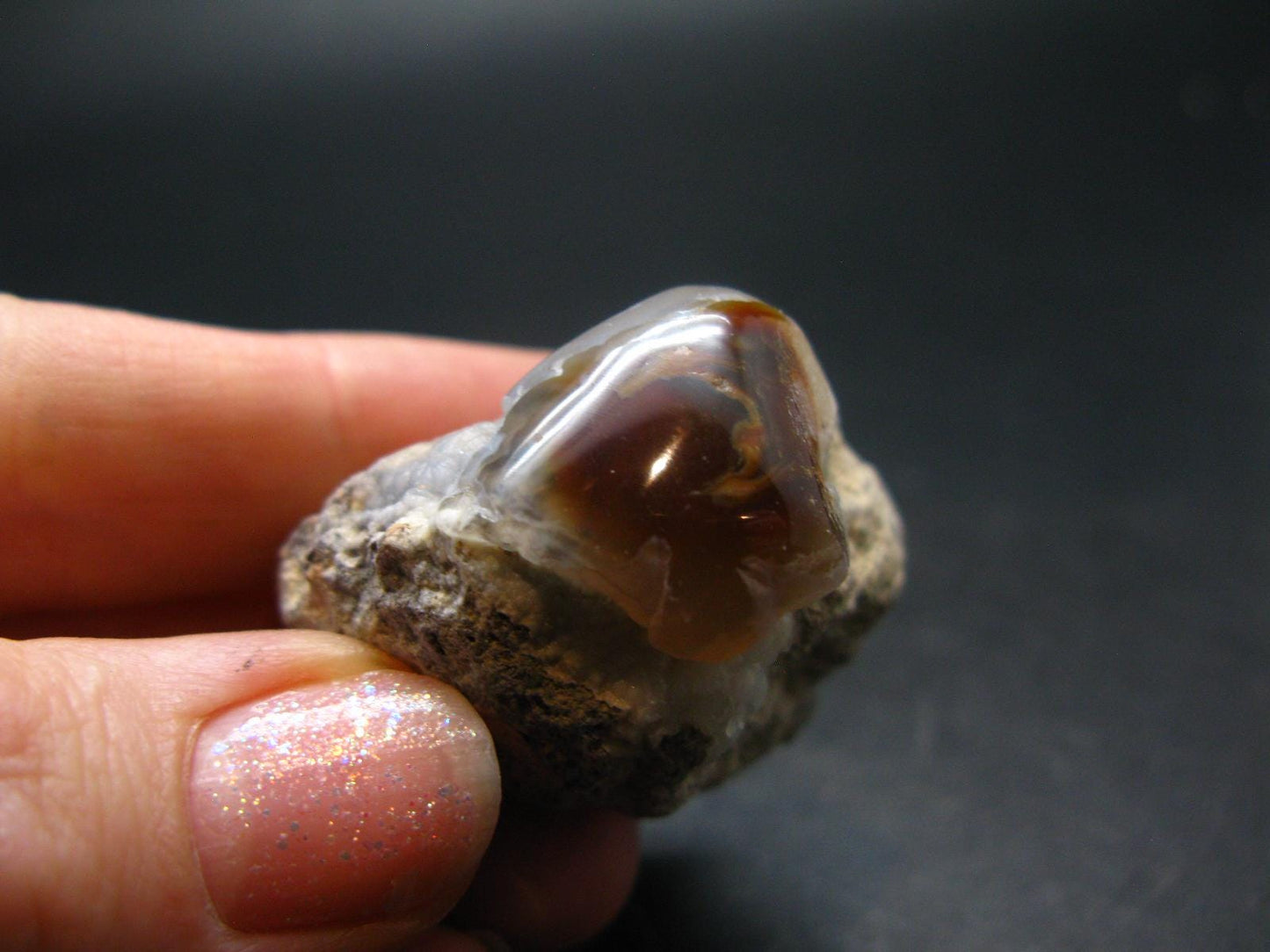 Fire Agate Crystal From Mexico - 1.4" - 24.36 Grams