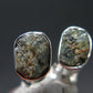 Alexandrite Stud Earrings Sterling Silver From Zimbabwe - 1.61 Grams