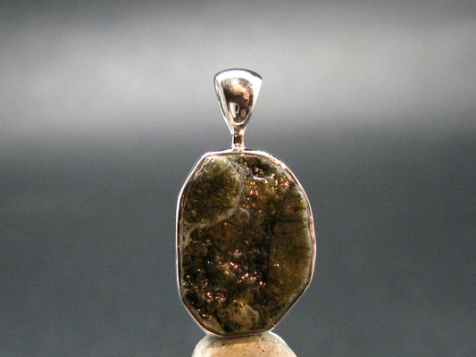 Phenakite Phenacite Crystal Silver Pendant From Brazil - 1.1" - 3.18 Grams