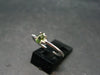 Cute Gem Faceted Moldavite Sterling Silver Ring From Czech Republic - Size 7 - 1.24 Grams