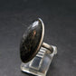 Real!! Very Rare Nuumite Nuummite Sterling Silver Ring from Greenland - 5.0 Grams - Size 6.25