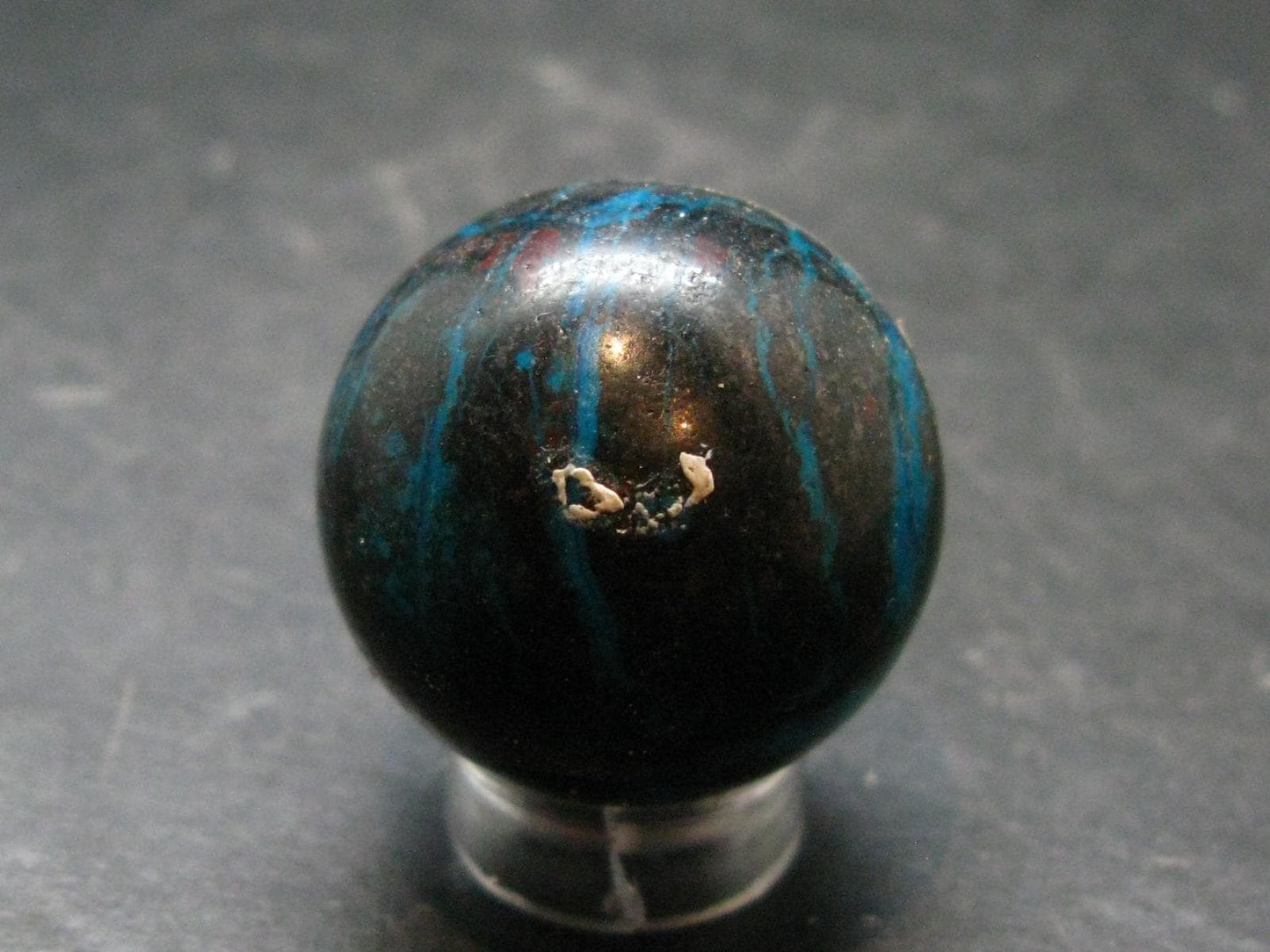 Quantum Quattro Sphere - Malachite Shattuckite Chrysocola Dioptase - 1.0" - 30.68 Grams
