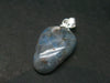 Papagoite in Quartz Cabochon Silver Pendant from S. Africa - 1.1" - 1.67 Grams