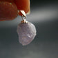 Rare Lilac Herderite Crystal Silver Pendant from Brazil - 0.7" - 1.32 Grams