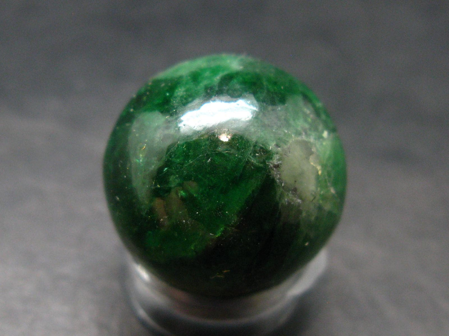 Gem Tsavorite Garnet Sphere Ball From Tanzania - 13.29 Grams - 0.8"