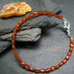 Orange Kyanite Genuine Bracelet ~ 7 Inches ~ 4mm Tumbled Beads