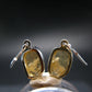 Rare Agni Gold Danburite Silver Earrings From Tanzania - 2.77 Grams - 1.1"