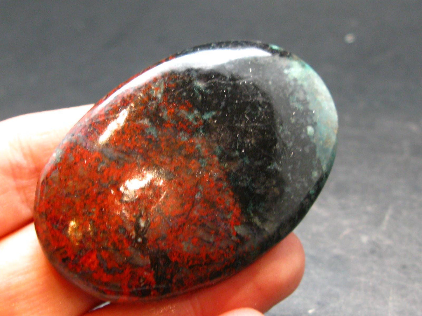 Crimson Cuprite Polished Stone from Mexico - 2.1" - 36.92 Grams