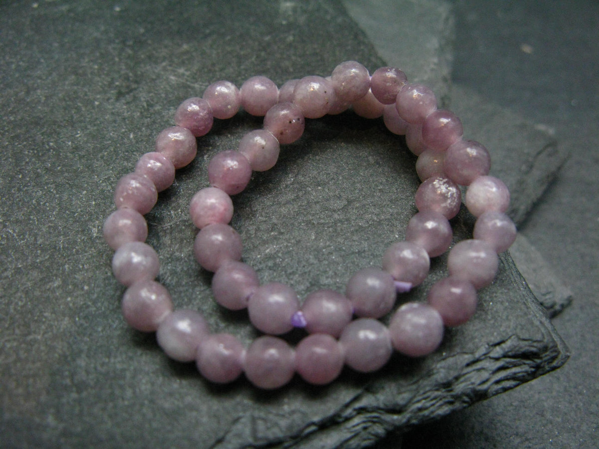 Lepidolite Genuine Bracelet ~ 7 Inches ~ 4mm Round Beads