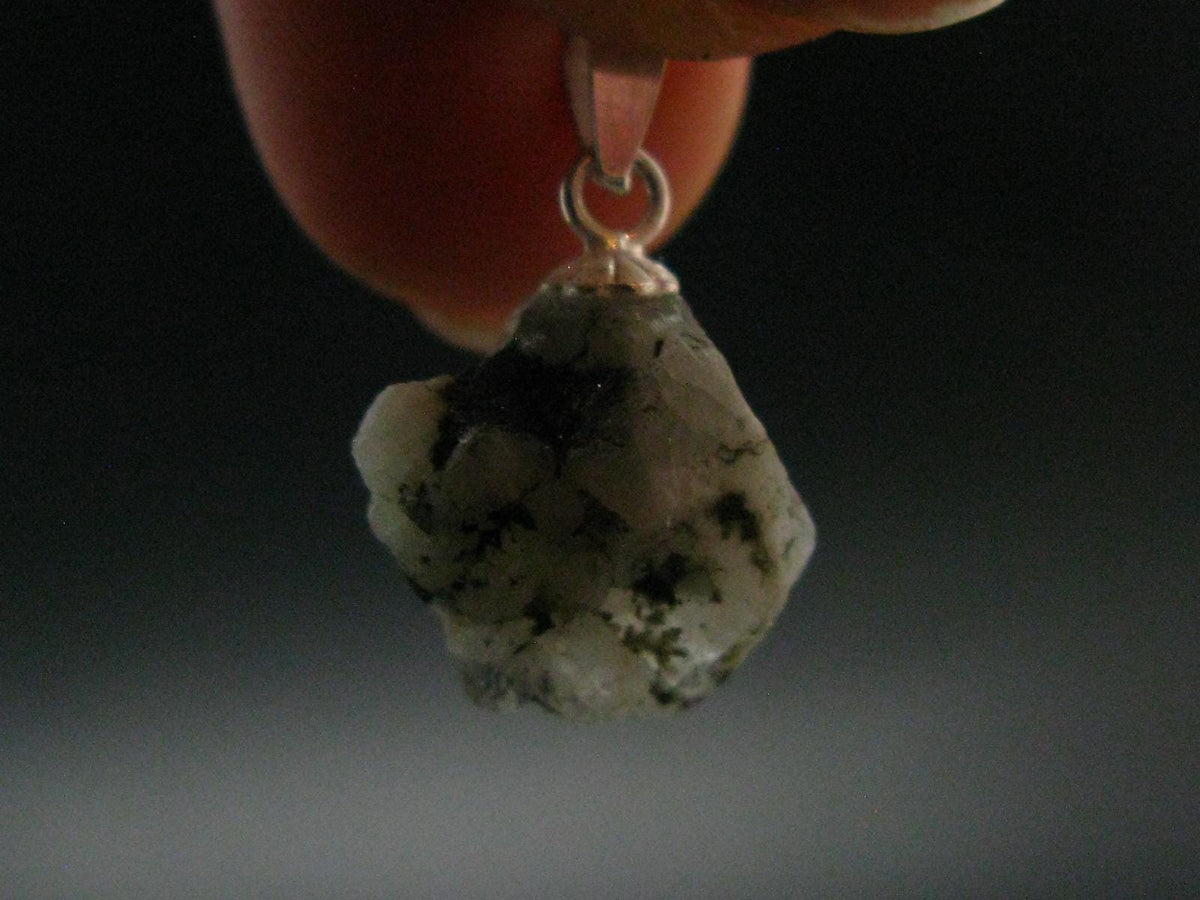 Phenakite Phenacite Crystal Silver Pendant From Russia - 0.7" - 1.94 Grams