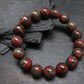 Cinnabar Genuine Bracelet ~ 7 Inches ~ 12mm Round Beads