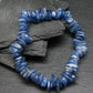 Blue Kyanite Genuine Bracelet ~ 7 Inches ~ 10mm Tumbled Beads