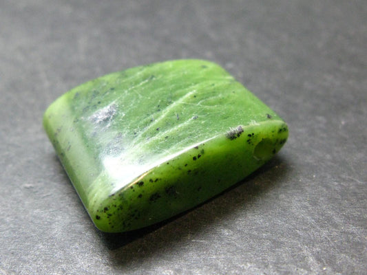 Nephrite Jade 1.2" Pendant From Canada (Metal Free) - 14.16 Grams