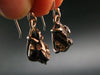 Raw Campo Del Cielo Meteorite Earrings In Silver From Argentina - 4.41 Grams