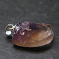 Stunning Natural Gem Ametrine Crystal Silver Pendant From Bolivia - 1.0" - 3.39 Grams