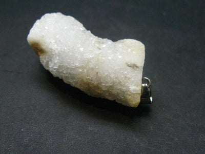 Anandalite Quartz Crystal Silver Pendant From India - 1.6" - 14.65 Grams