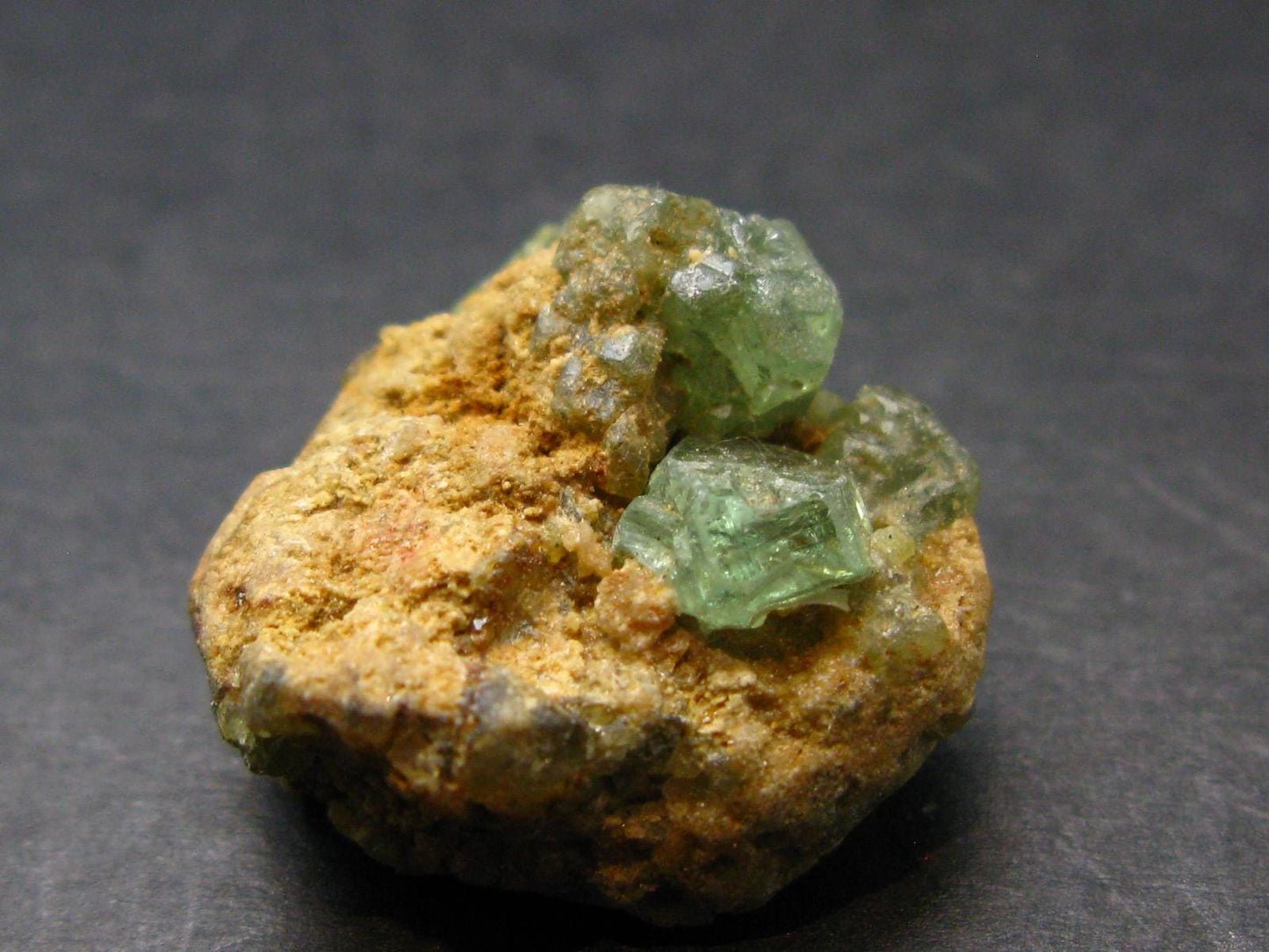 Rare Demantoid Garnet Cluster from Madagascar - 0.8" - 8.0 Grams