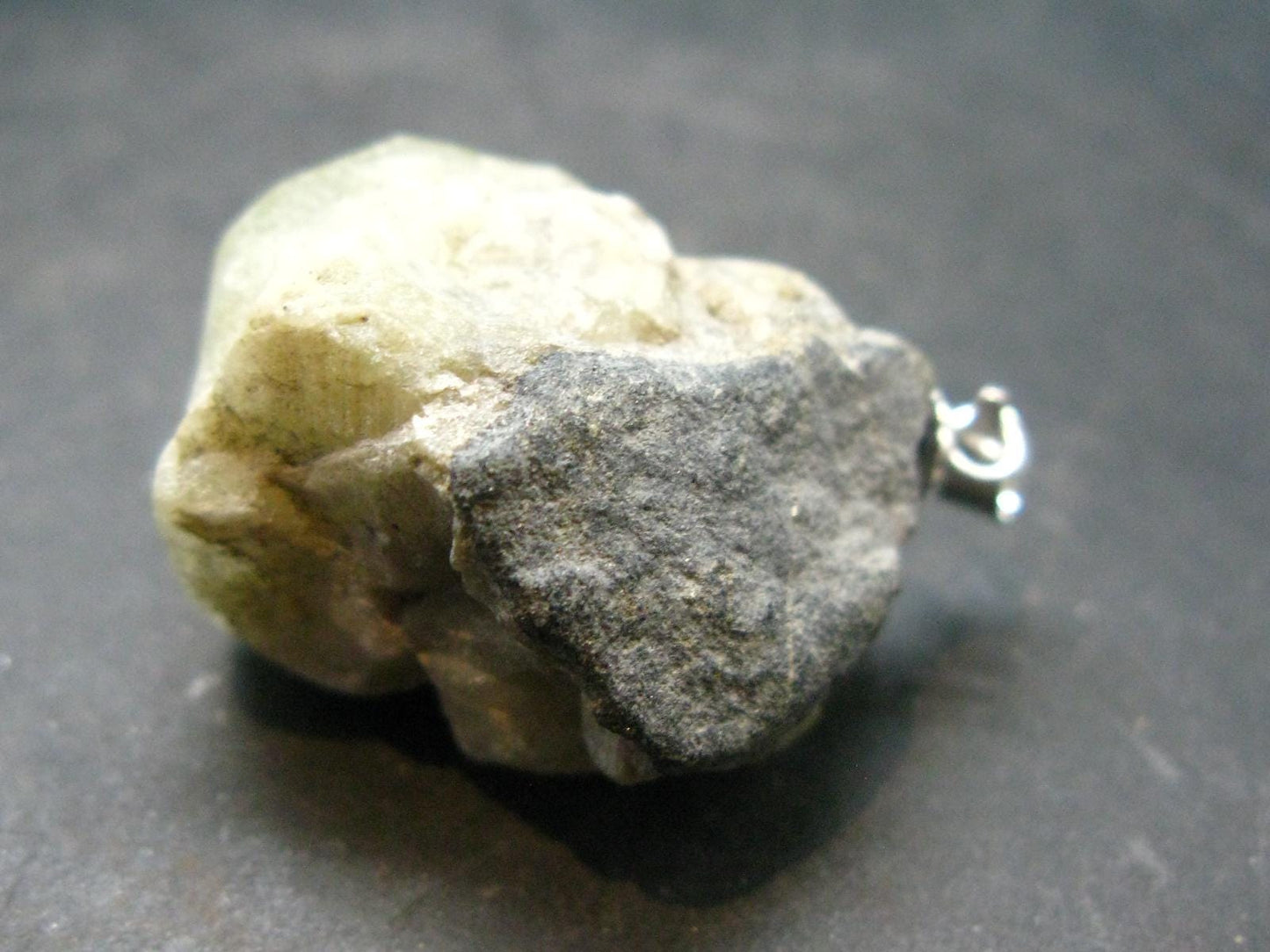 Datolite Crystal Silver Pendant From Russia - 1.3" - 12.85 Grams