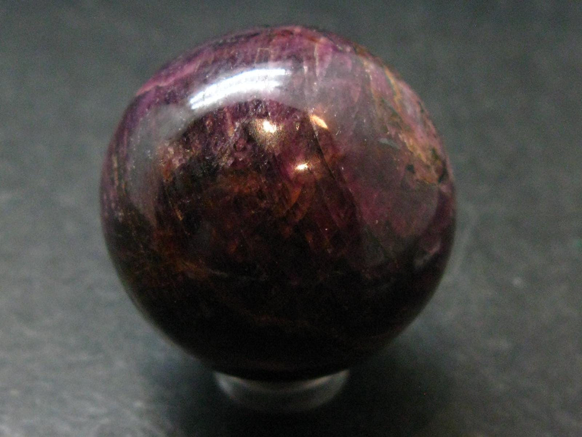 Genuine Ruby Corundum Sphere from India - 1.5" - 106.66 Grams