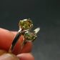 Green Tourmaline Silver Ring From Brazil - 2.29 Grams - Size 7