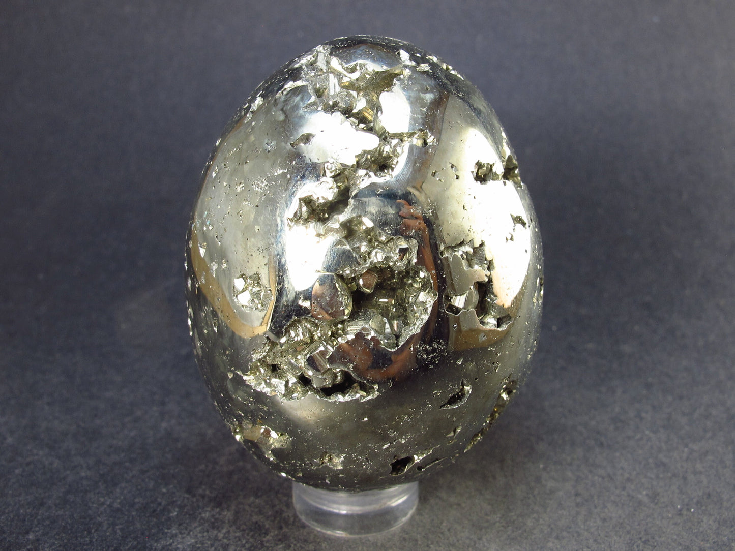 Pyrite Crystallized Egg From Peru - 2.1" - 209.5 Grams