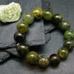AAA Grade Grossular Green Garnet Genuine Bracelet ~ 7 Inches ~ 14mm Round Beads