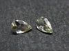 Pair of Golden Facetted Herderite Cut Gems From Brazil - 0.80 Carats