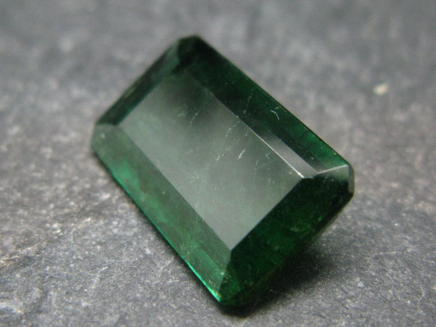 Green Tourmaline Cut Stone Gem From Brazil - 8.60 Carats - 18x11mm