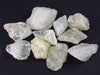 Rare Lot of 10 Golden Amblygonite Crystals from Brazil